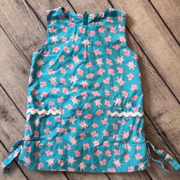 Robe Fille Fleurie Lilly Pulitzer Taille 4T - Multicolore 100% Coton - Occasion Très Bon état